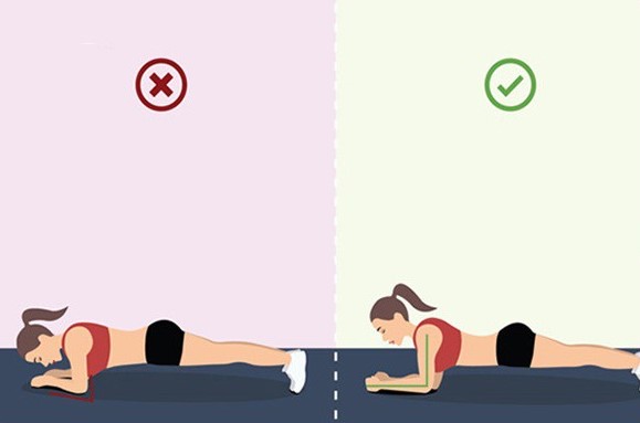 Tập plank bị đau cơ bụng