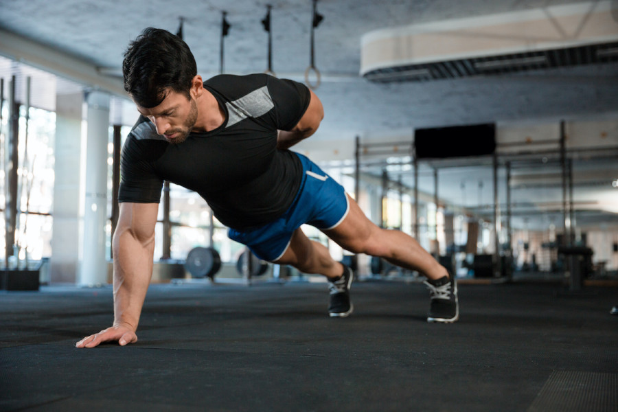  Push-up with one hand