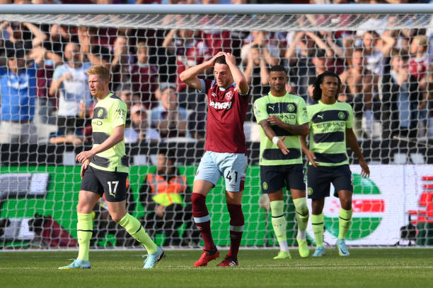 Trực tiếp West Ham 0-1 Man City: Man City liên tục ép sân 167990