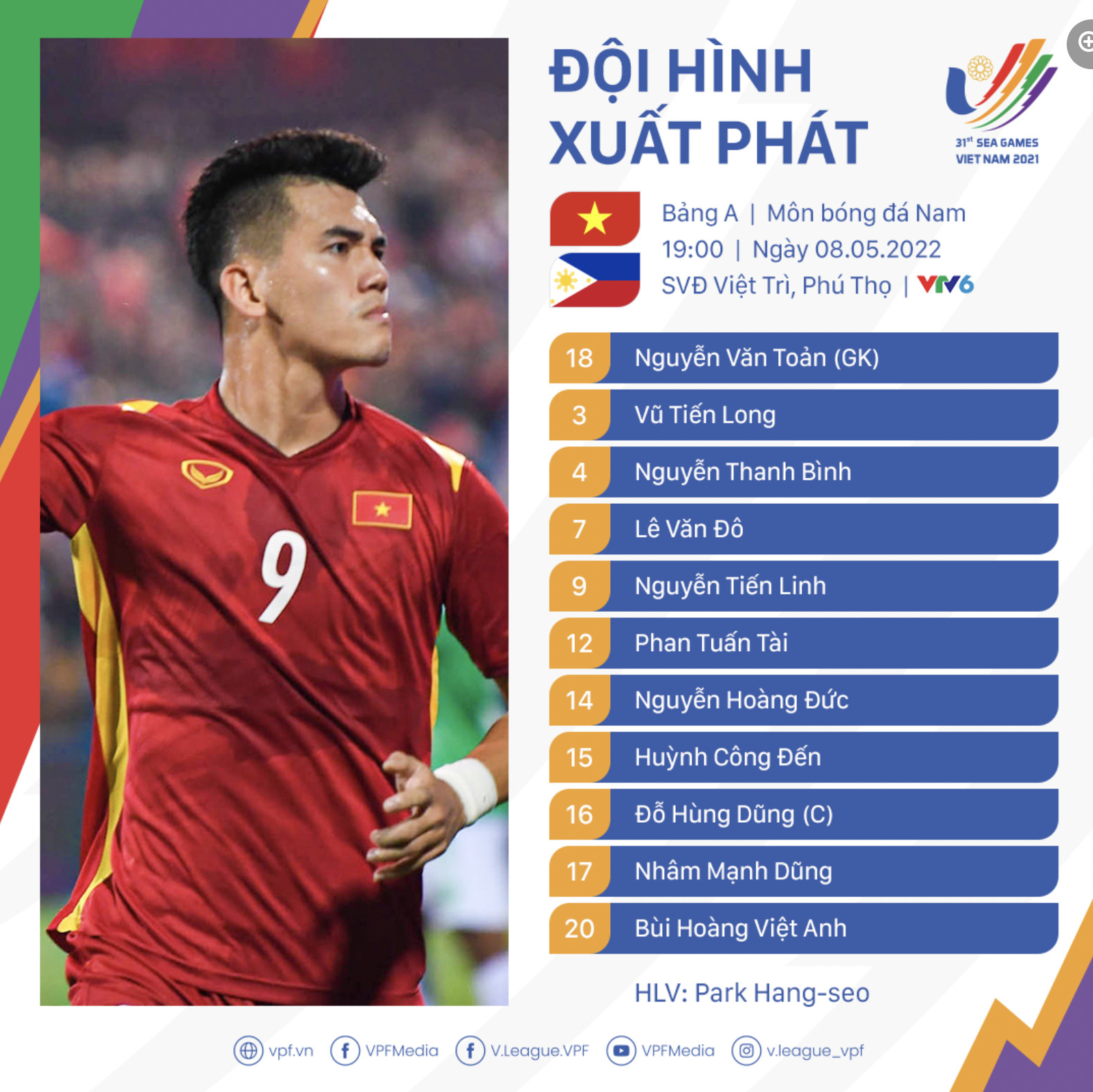 Trực tiếp U23 Việt Nam vs U23 Philippines: Hai tuyển thủ quốc gia vắng mặt 134550