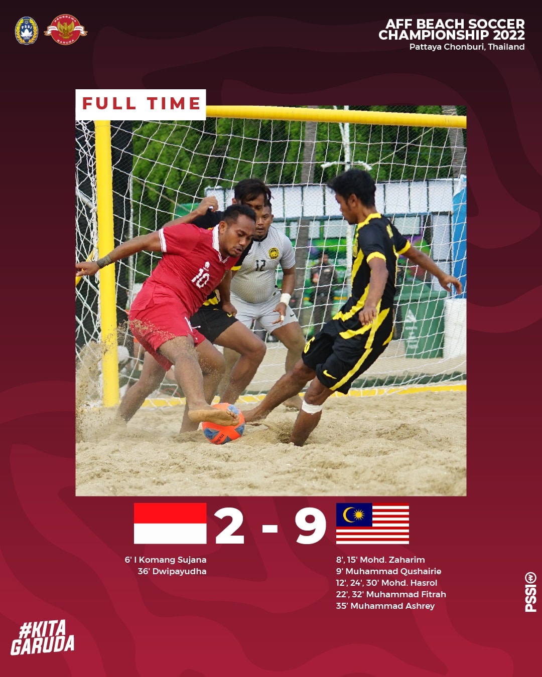 Indonesia phải nhận 9 bàn thua trước Malaysia ở giải AFF 194821