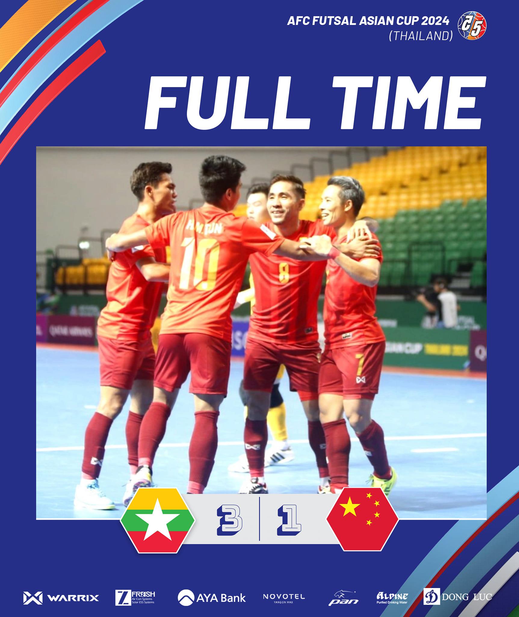 Trực tiếp futsal Myanmar 3-1 Trung Quốc: Thế trận hấp dẫn 448344