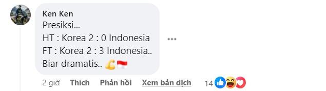 CĐV Đông Nam Á dự đoán tỷ số như mơ trận U23 Indonesia gặp Hàn Quốc 451047