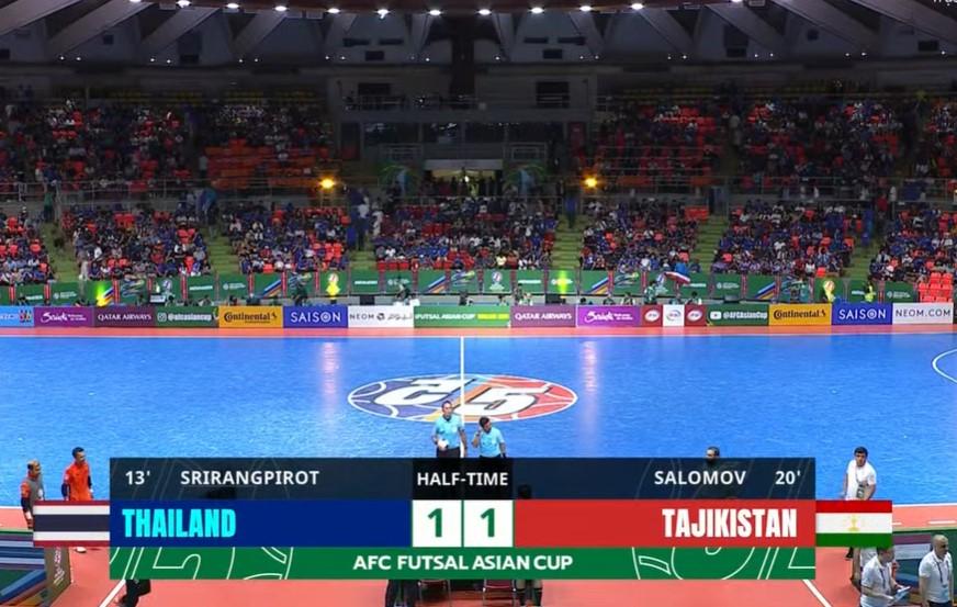 Trực tiếp futsal Thái Lan 1-1 Tajikistan: Nỗ lực xứng đáng 452371