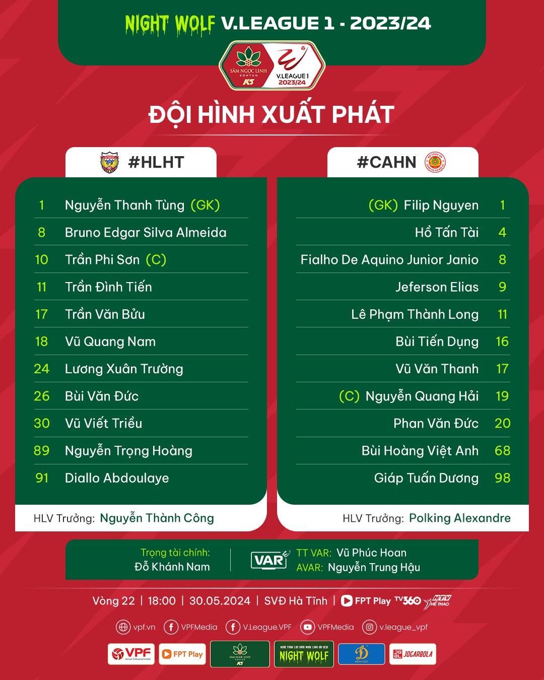 Trực tiếp Hà Tĩnh vs CAHN, 18h00 hôm nay 30/5 472087