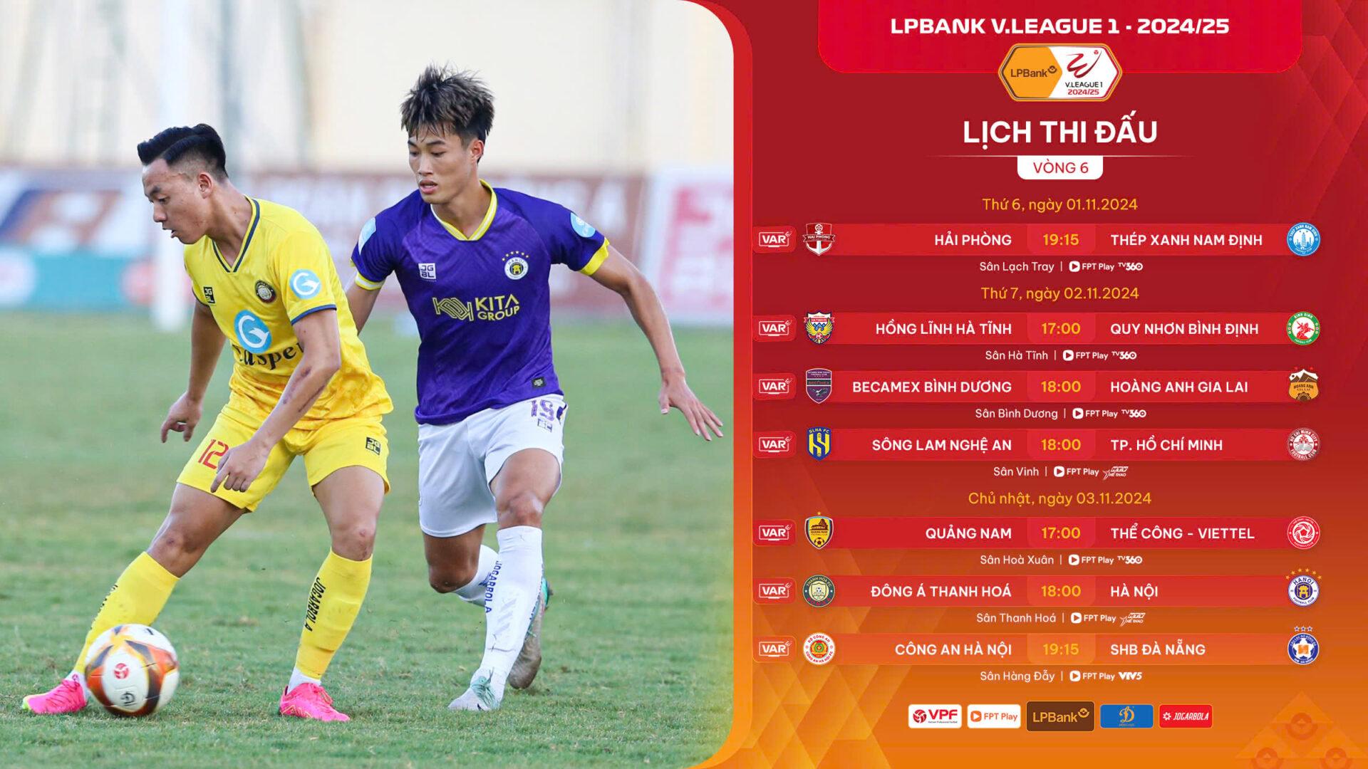 Vòng 6 V-League 2024/25: Hấp dẫn cao độ!