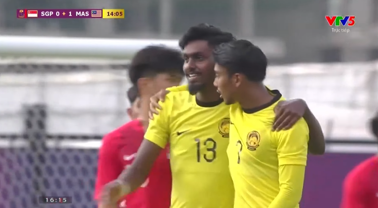 Trực tiếp U22 Malaysia 1-0 U22 Singapore: Mở tỉ số sớm 278929