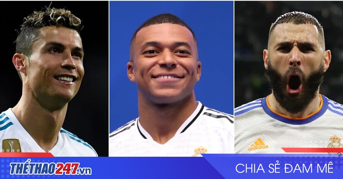 Mbappe vượt mặt 2 huyền thoại Ronaldo và Benzema