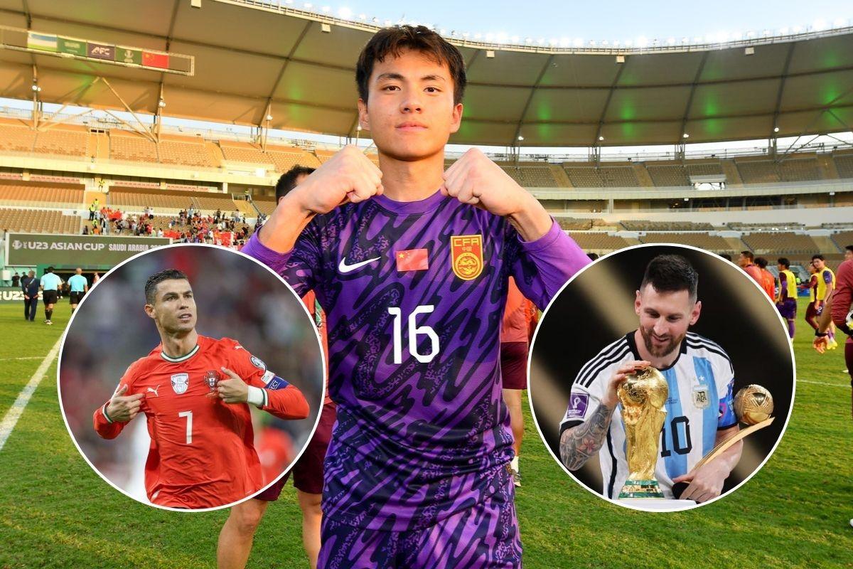 Thủ môn U23 Trung Quốc: 'Dù là Ronaldo hay Messi, tôi vẫn cản phá như thường'