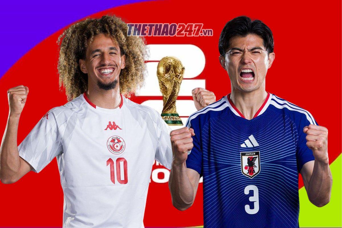 Trực tiếp bóng đá Tunisia vs Nhật Bản: Đã có đội hình xuất phát