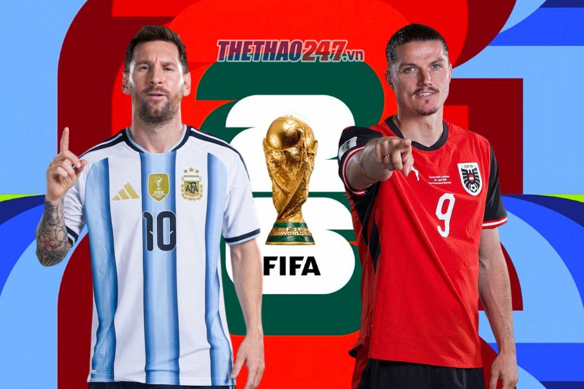 Dự đoán tỷ số Argentina vs Áo: Khó có mưa bàn thắng