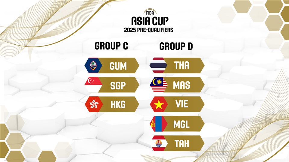 Vòng sơ loại FIBA Asia Cup 2025: Tuyển bóng rổ Việt Nam góp mặt 206248