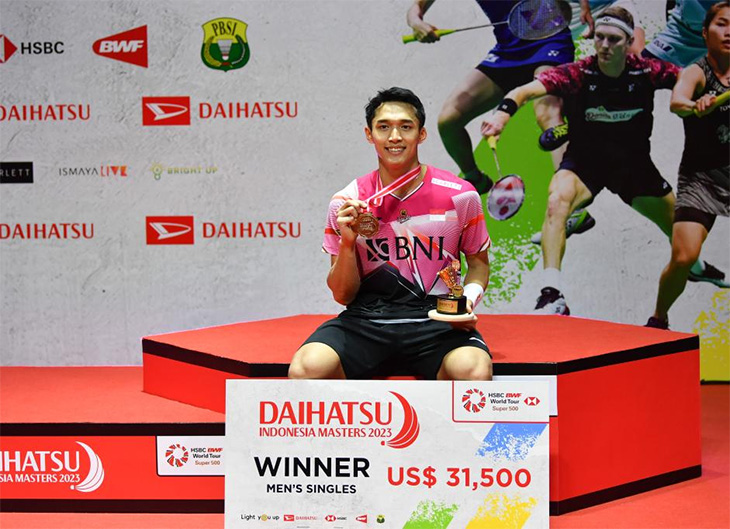 Kết quả cầu lông Indonesia Masters 2023: Jonatan Christie vô địch 245141