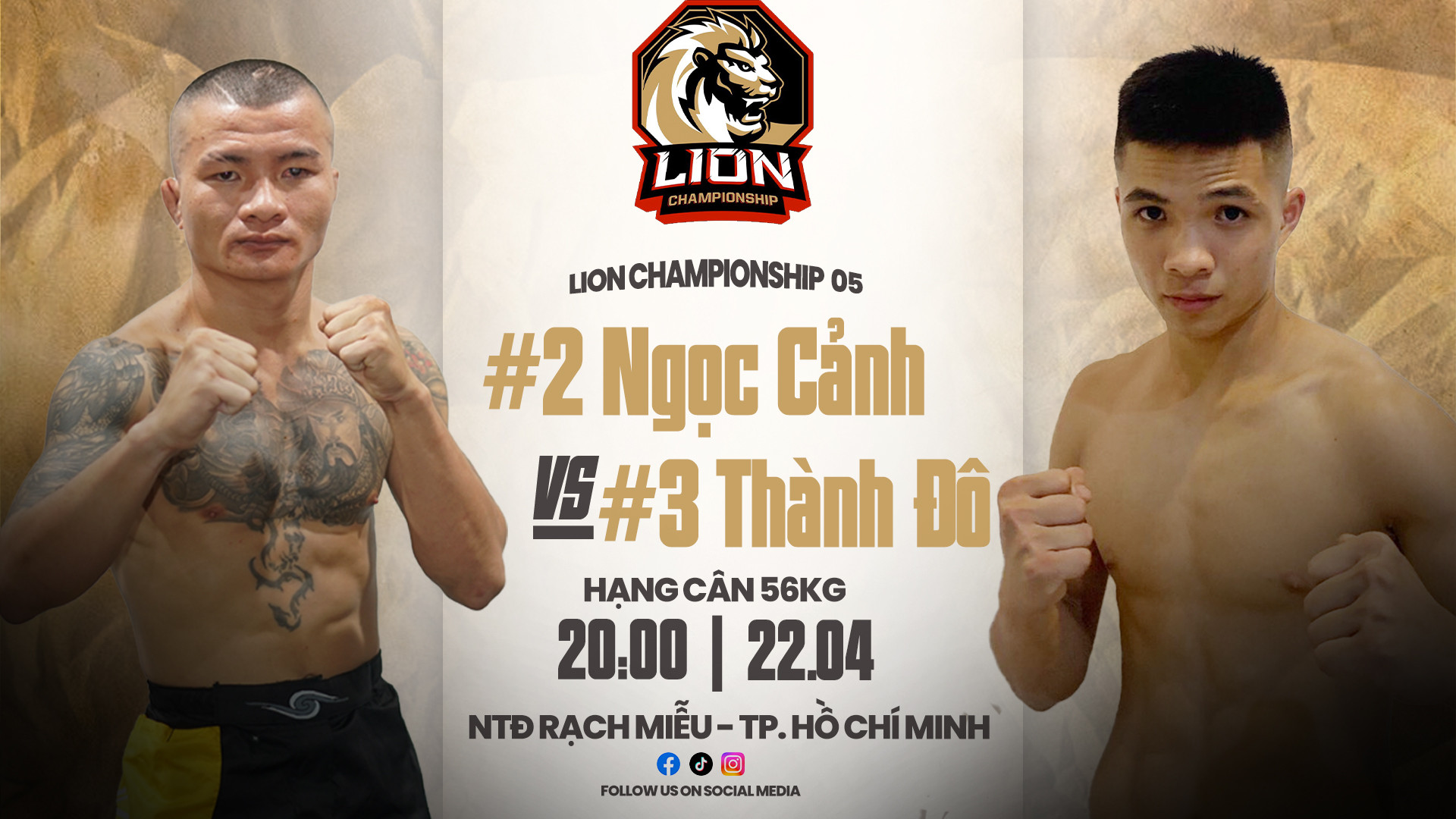 Xác định 6 cặp đấu hạng A tại MMA LION Champioship 5 266390