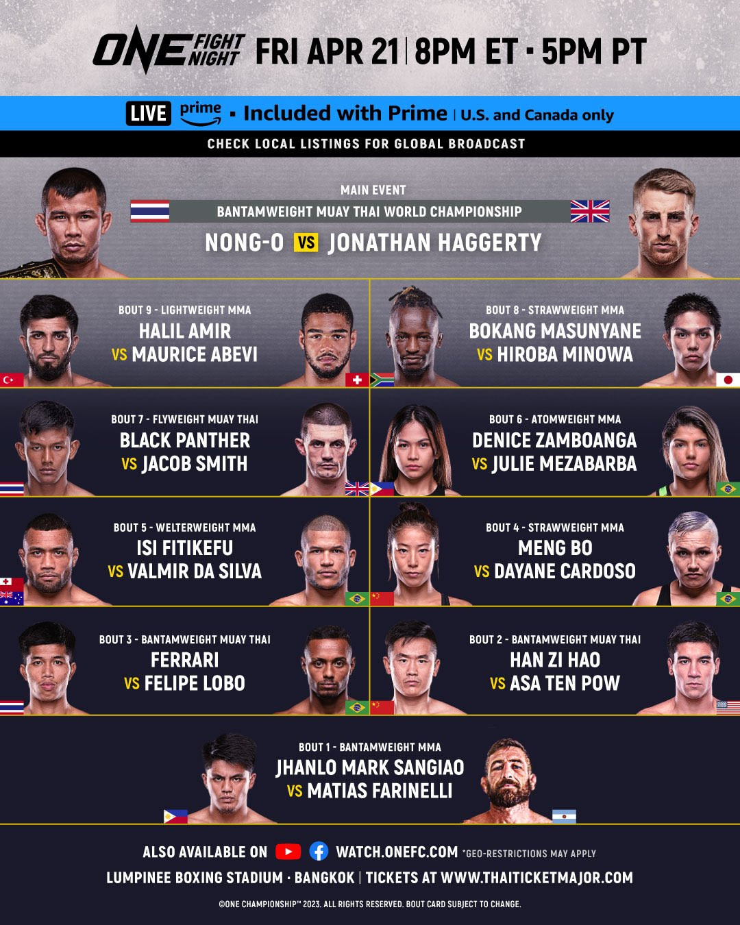 Vũ trụ Muay Thái đụng độ tại ONE Fight Night 9: Nong-o vs Haggerty  271075