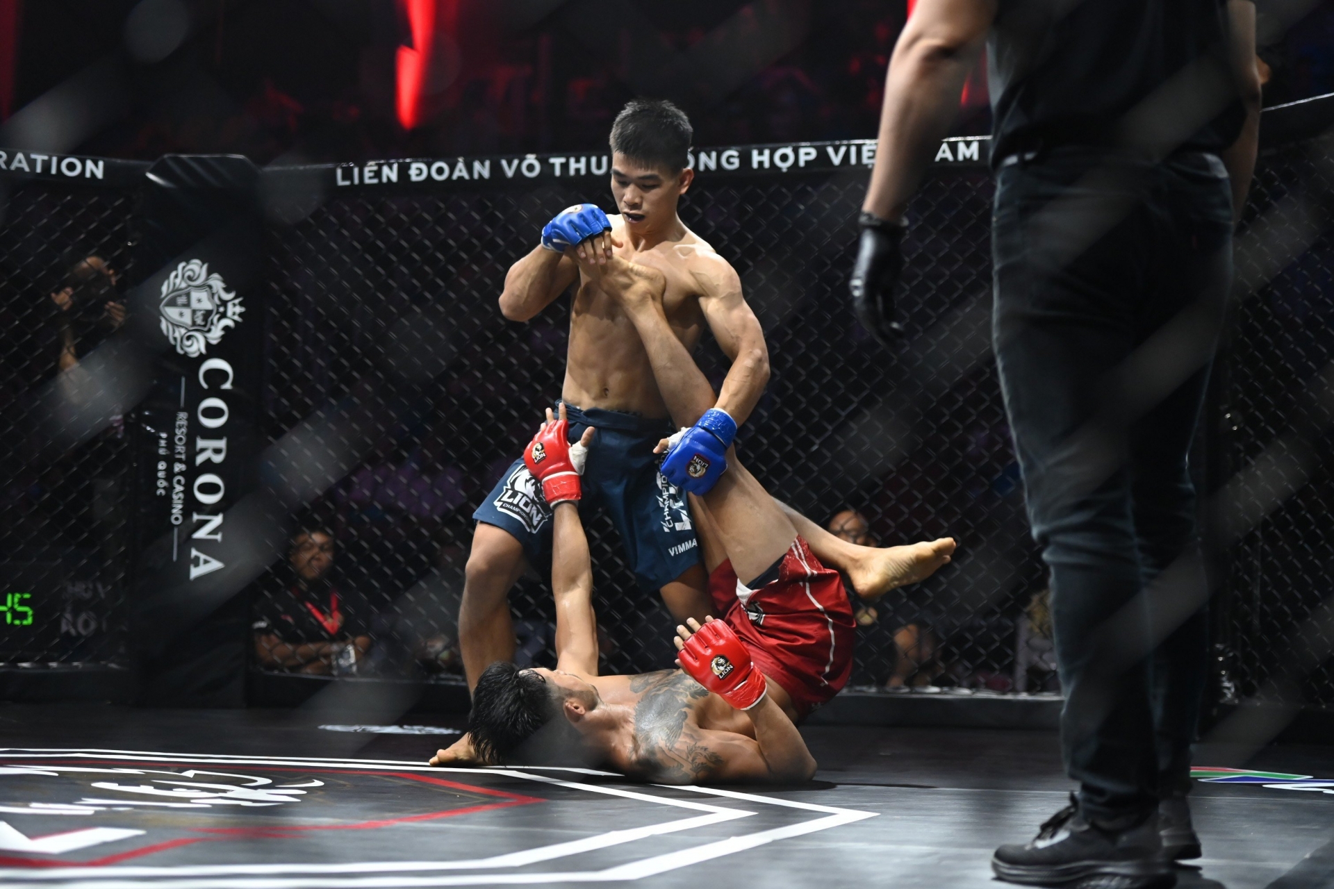 Đả bại Trần Minh Nhựt, Trần Ngọc Lượng giành chiến thắng thứ 3 liên tiếp tại MMA LION Championship 301019