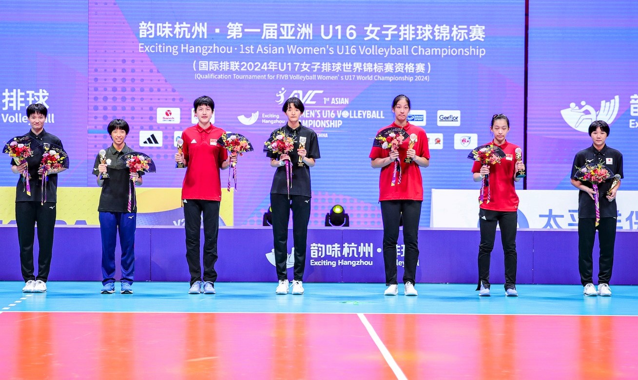 Trao thưởng cá nhân và đồng đội giải bóng chuyền nữ U16 châu Á 2023: Nhật Bản vô địch 301404