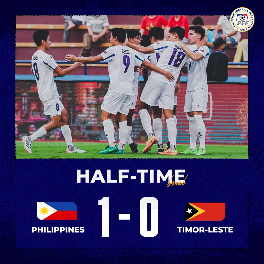 Trực tiếp U23 Philippines 1-0 U23 Đông Timor: (Hết hiệp 1) 133886