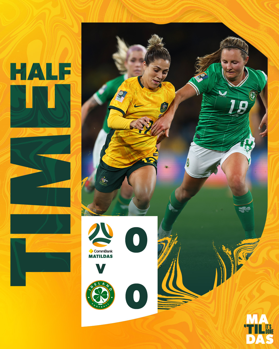 Trực tiếp nữ Australia 0-0 nữ Ireland: Giằng co kịch tính! 305235