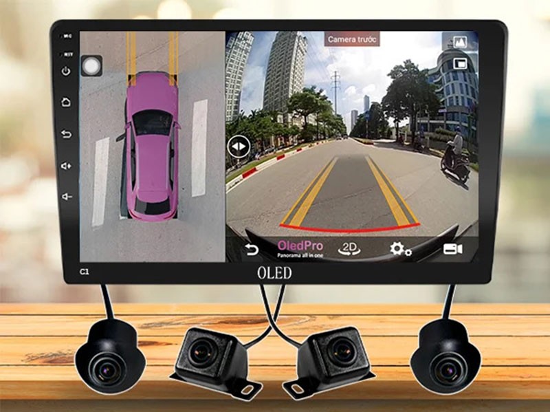 Màn hình Android OLED tích hợp camera 360