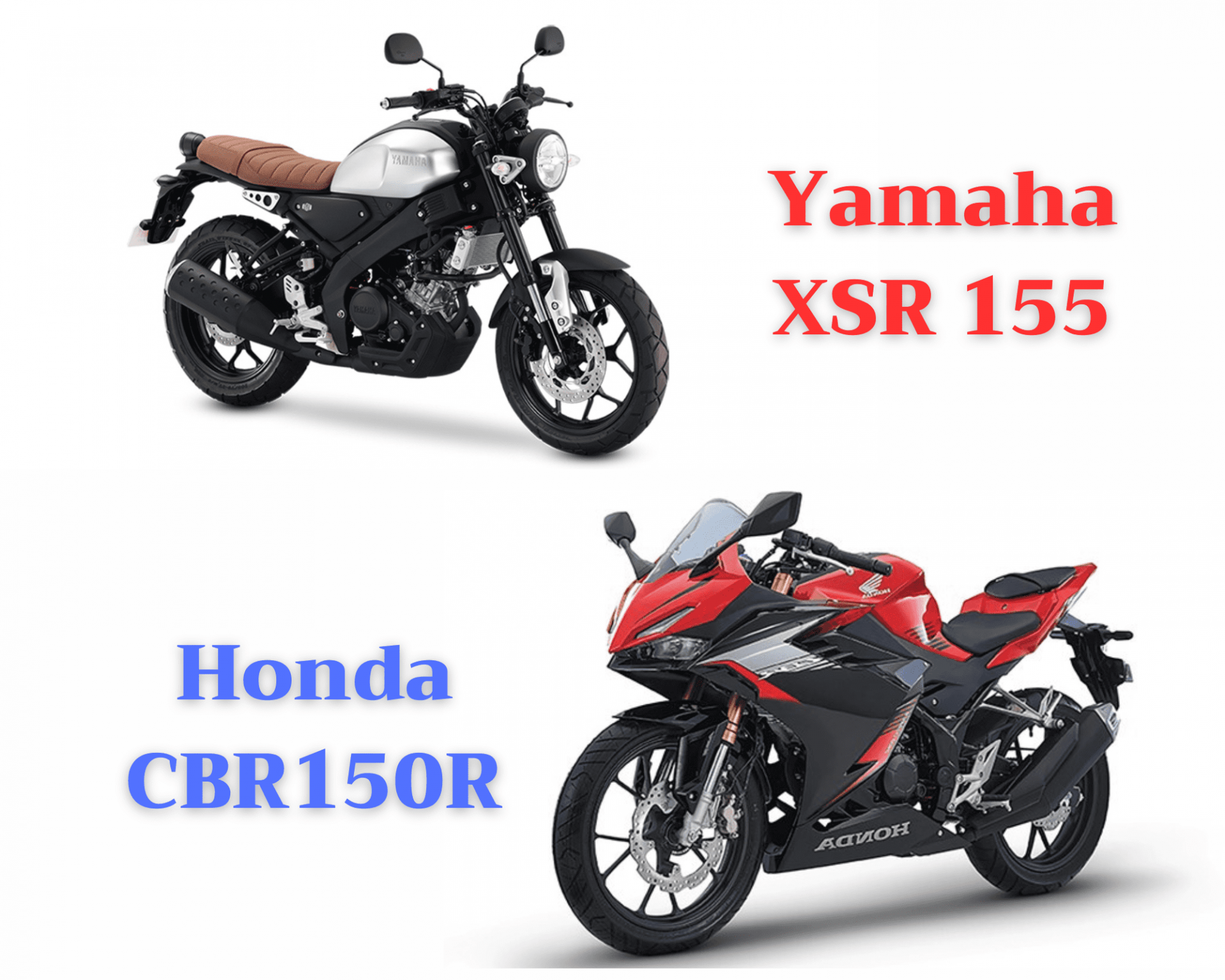 So sánh Yamaha XSR 155 và Honda CBR150R 