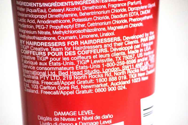 Review dầu gội TIGI Bed Head đỏ 379499