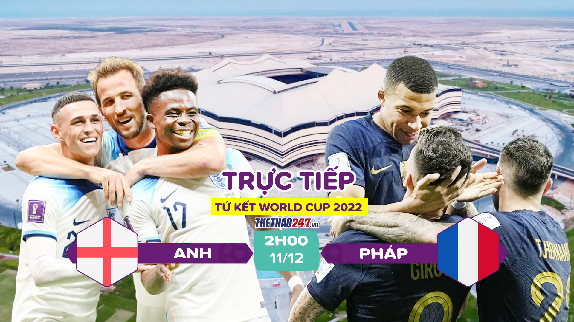 Trực tiếp Anh vs Pháp, 2h00 hôm nay 11/12 trên VTV3 230626