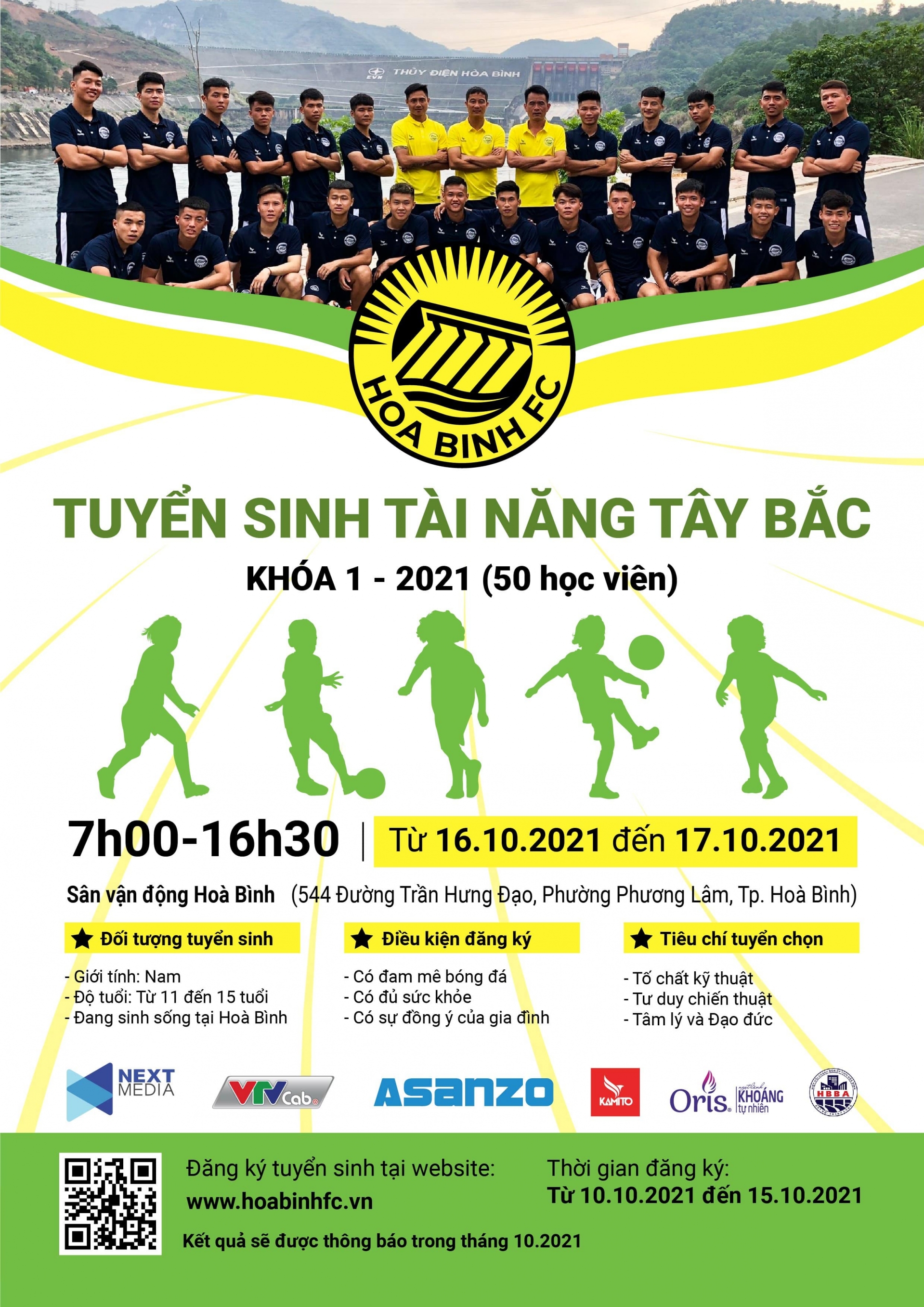 Next Media cam kết đầu tư bóng đá trẻ, Hoà Bình FC chính thức tuyển sinh 80665