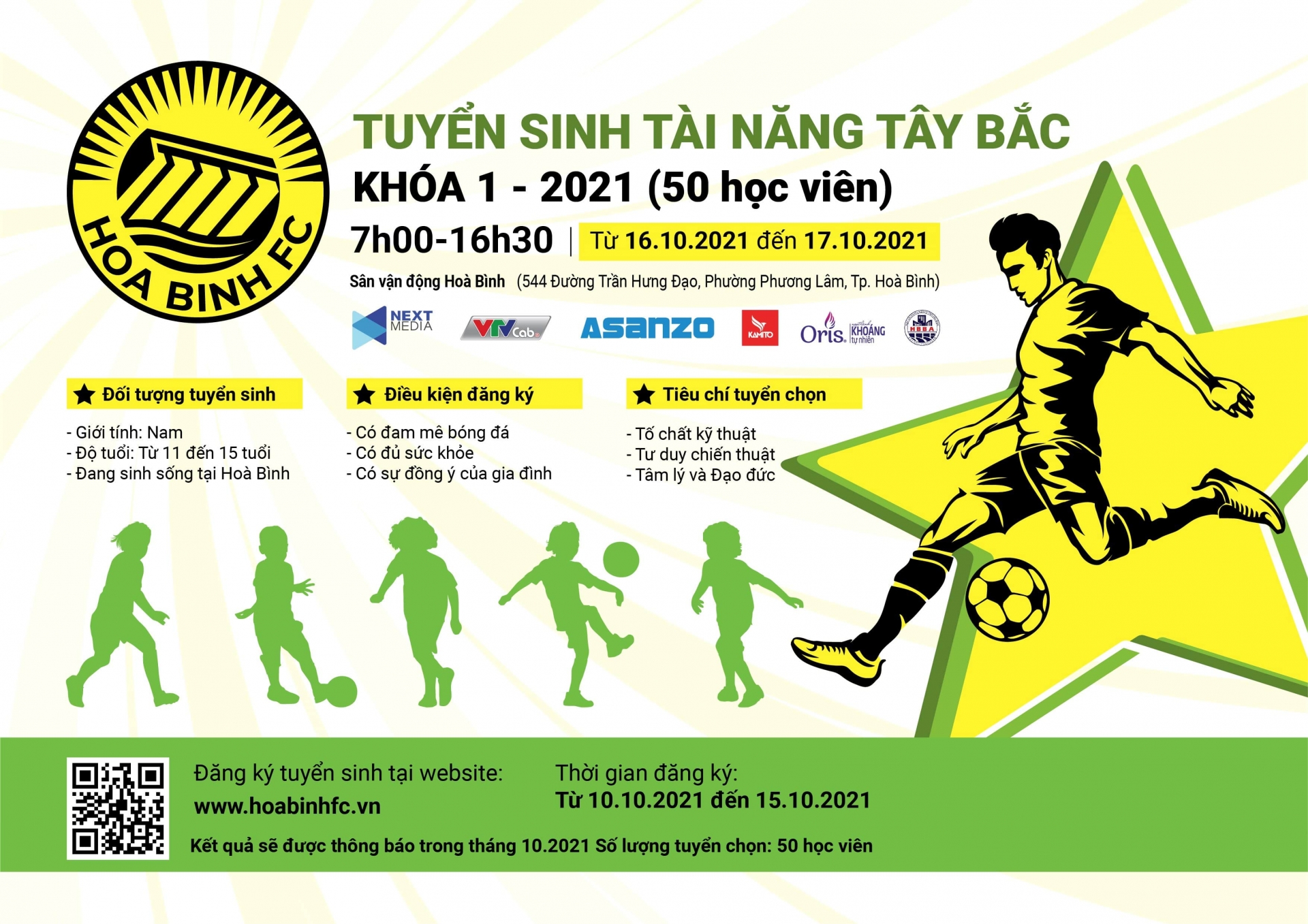 Next Media cam kết đầu tư bóng đá trẻ, Hoà Bình FC chính thức tuyển sinh 80666