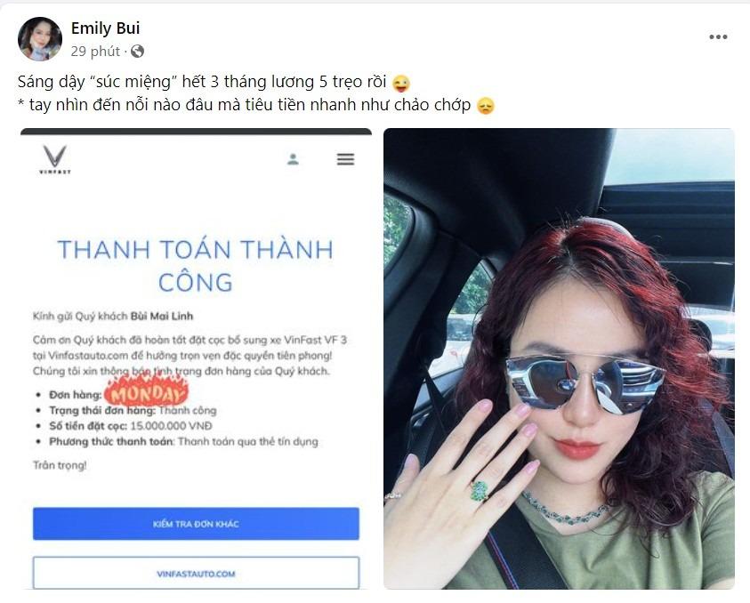 VinFast VF 3 mở đặt cọc ngày đầu tiên: Cộng đồng mạng thi nhau khoe chốt đơn thành công 461665