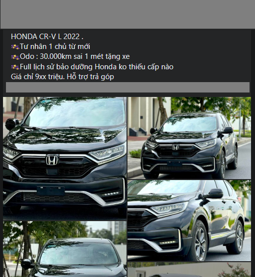 Sau 2 năm sử dụng, Honda CR-V 2022 lên sàn xe cũ với mức giá ngỡ ngàng 486119