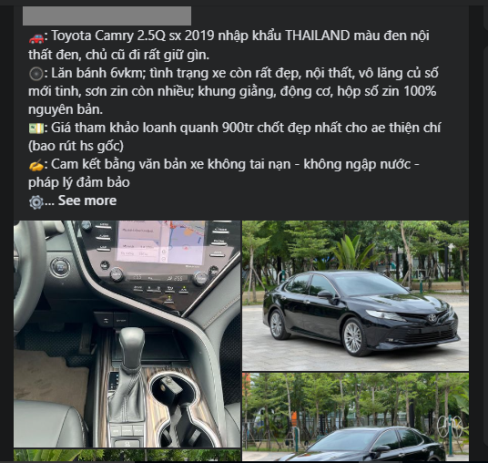 Sau 5 năm lăn bánh, Toyota Camry 2019 'full option' có giá bao nhiêu trên sàn xe cũ? 492312