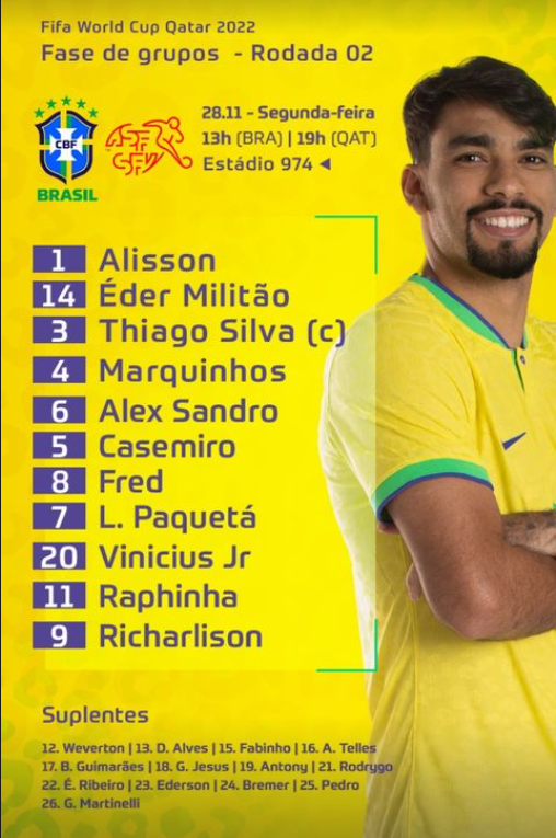 Trực tiếp Brazil vs Thụy Sĩ: Richarlison ra sân, sao MU thế chỗ Neymar 224790