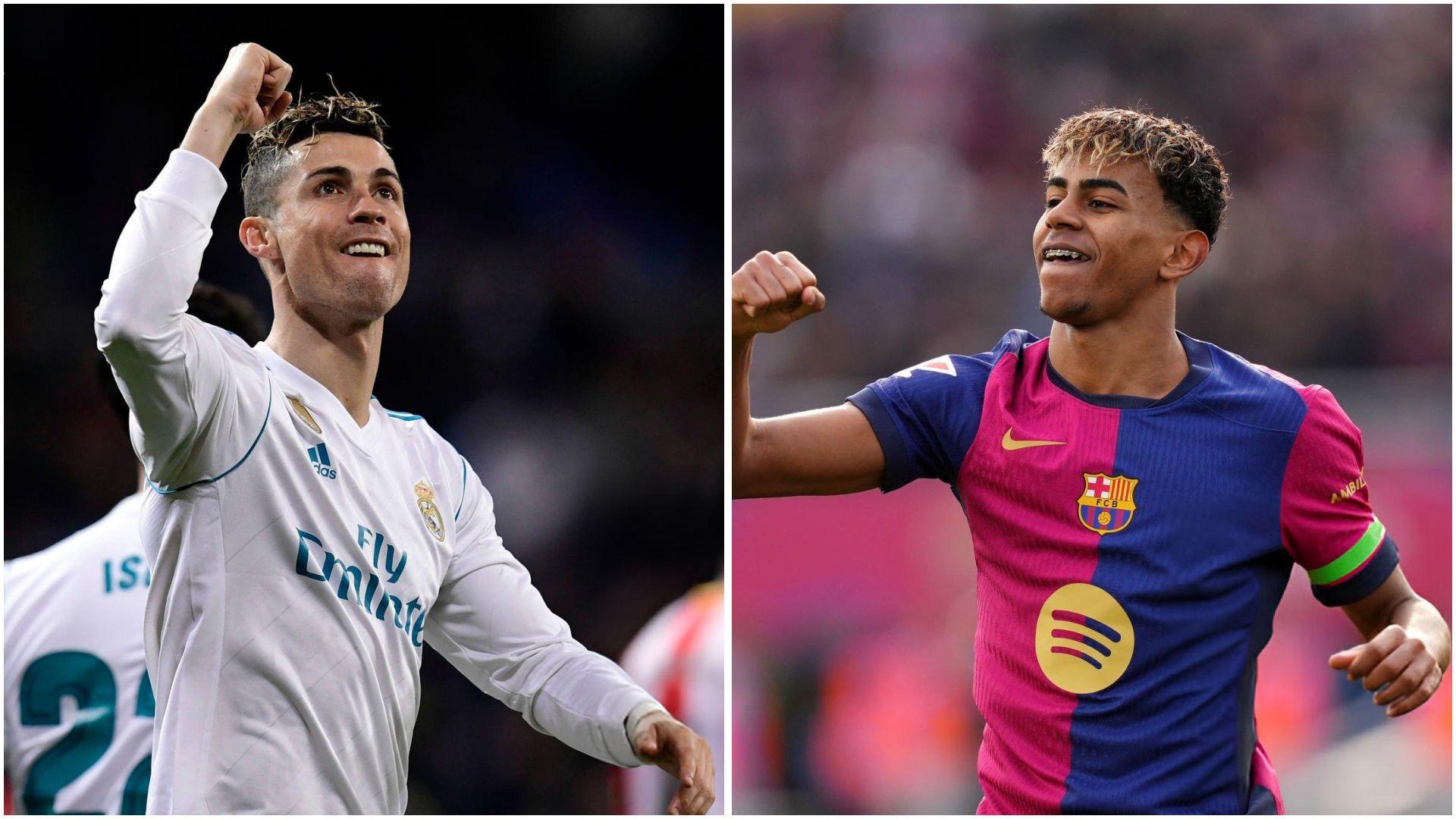 Yamal cân bằng thành tích của Ronaldo trong 9 năm tại Real