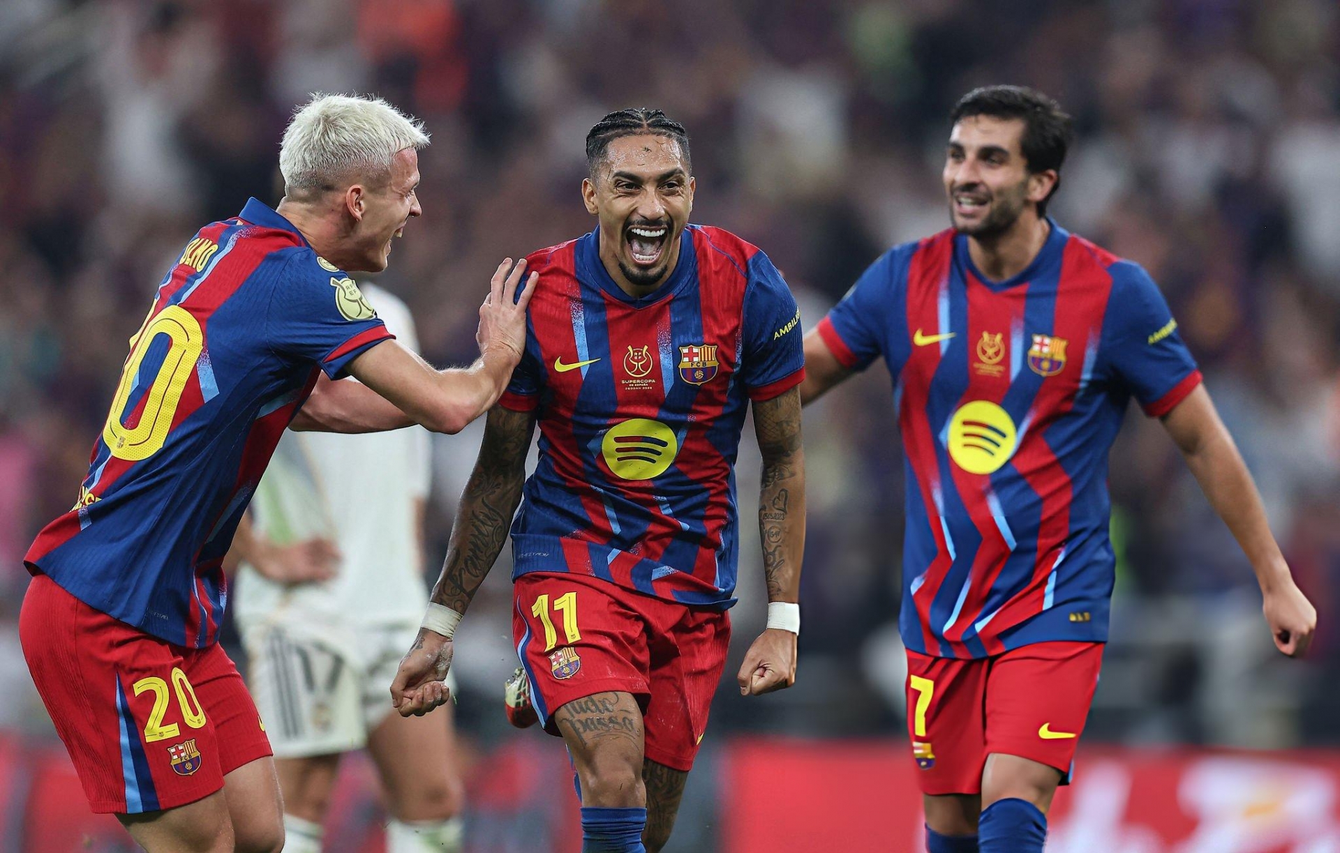 Thắng Real kịch tính, Barca vô địch Siêu cúp Tây Ban Nha