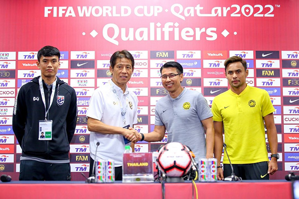 Thái Lan vs Malaysia, vòng loại World Cup 2022, Thái Lan, Malaysia, HLV Nishino