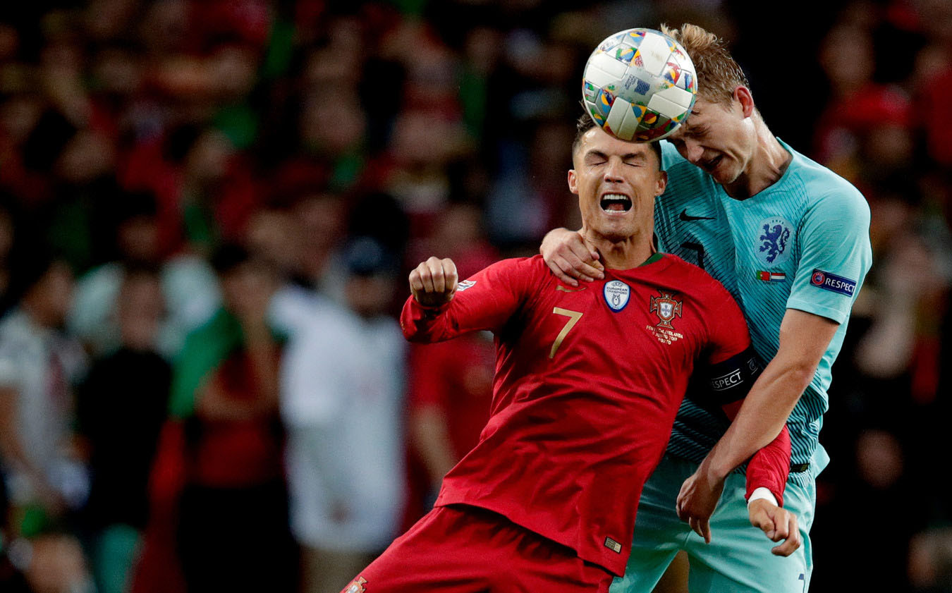 Ronaldo, De Ligt, Bồ Đào Nha 1-0 Hà Lan, NAtions League, Juventus, Ronaldo mời gọi De Ligt, chuyển nhượng hè