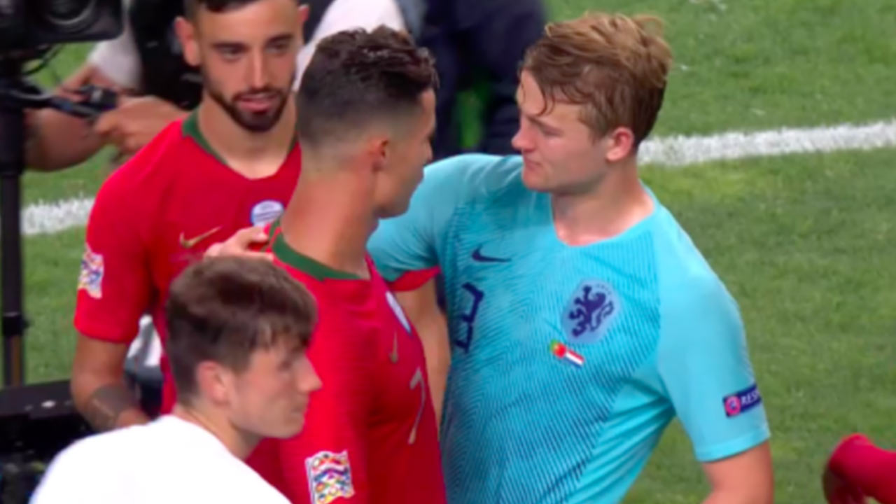 Ronaldo, De Ligt, Bồ Đào Nha 1-0 Hà Lan, NAtions League, Juventus, Ronaldo mời gọi De Ligt, chuyển nhượng hè