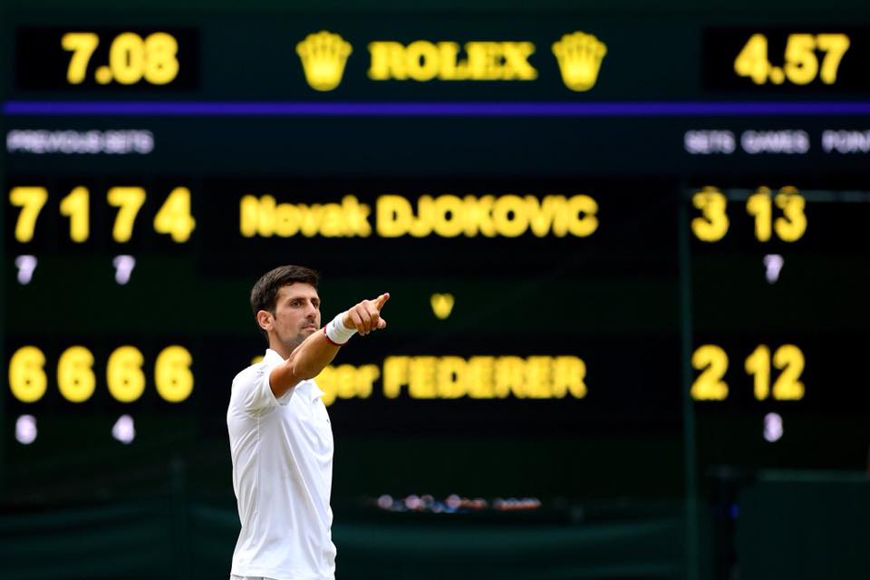 Djokovic, Federer, Wimbledon, Djokovic vs Federer, Djokovic hạ gục federer, Djokovic vô địch