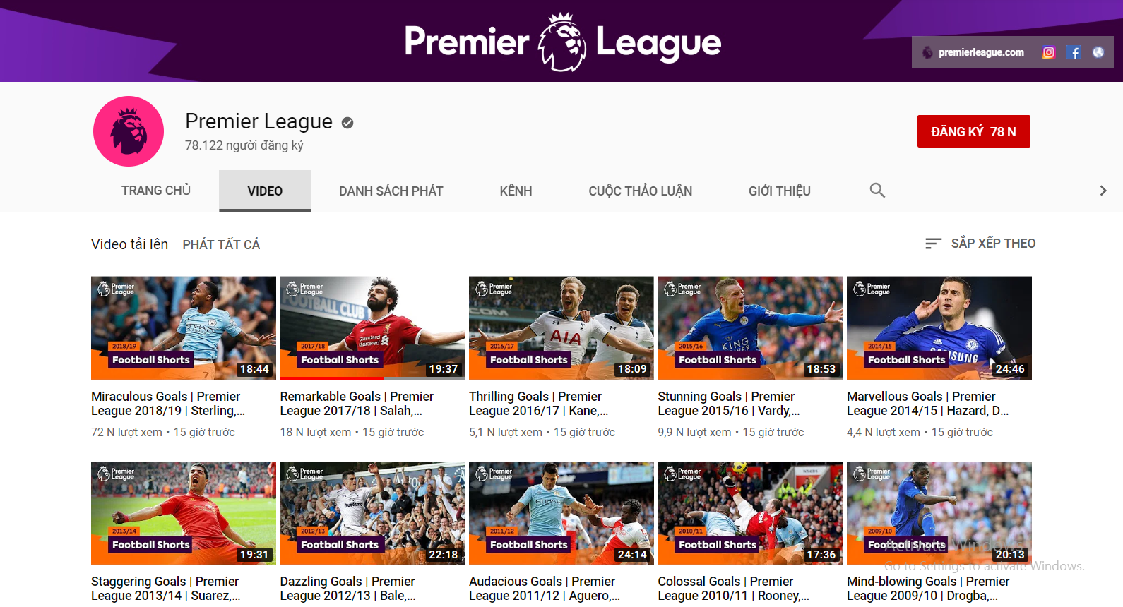 Ngoại hạng Anh, Premier League, Ngoại hạng Anh có mặt trên YouTube, YouTube, Ngoại hạng Anh 2019/20