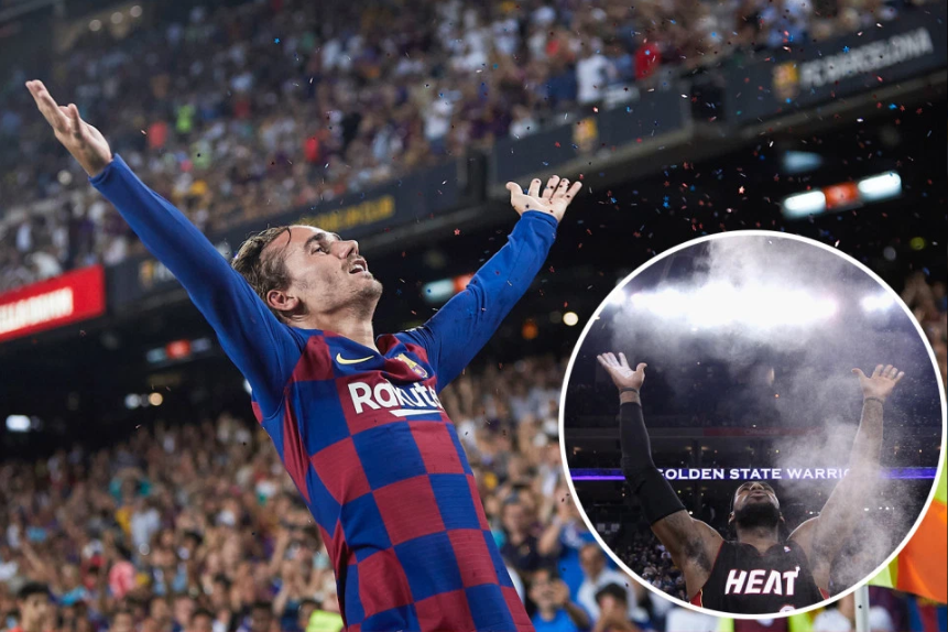 Griezmann, Barca, Barcelona, Griezmann ăn mừng, tiết lộ màn ăn mừng của Griezmann, Messi, La Liga