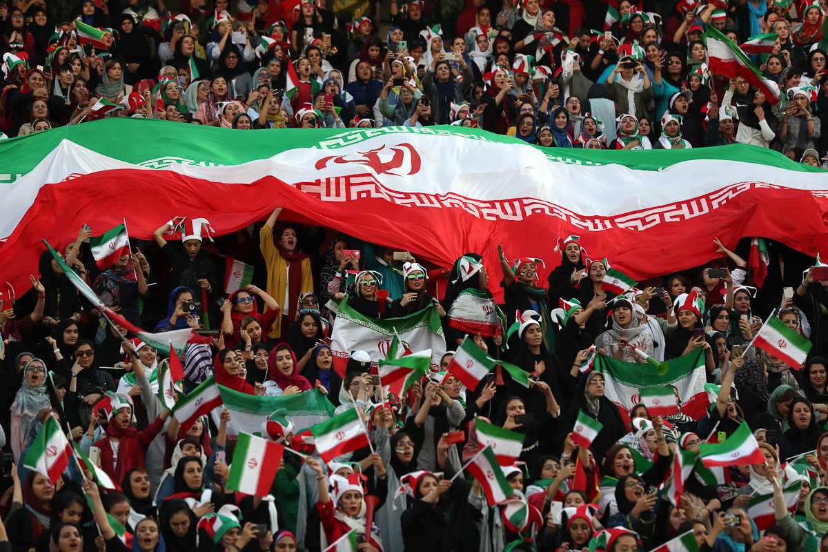 Vòng loại World Cup, VL World Cup 2022, Iran, Iran 14-0 Campuchia, World Cup 2022, CĐV nữ Iran