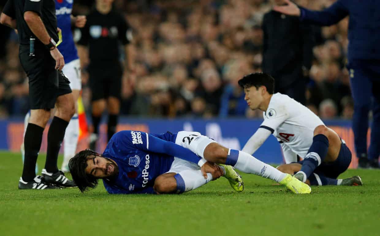 chấn thương của Andre Gomes, Son Heung-min, Son heung-min gây chấn thương, cầu thủ Everton chấn thương,  Andre Gomes