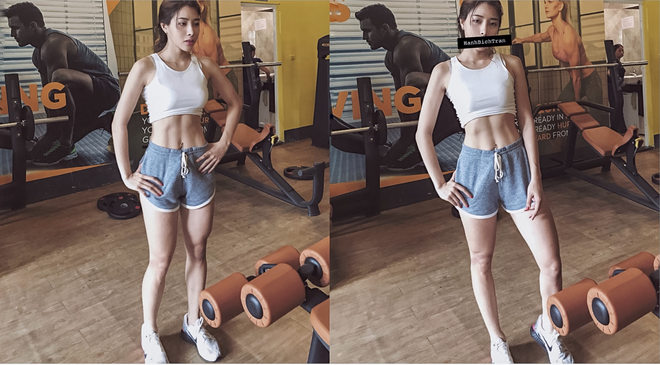 nữ gymer, tập gym, thể hình, vòng 3