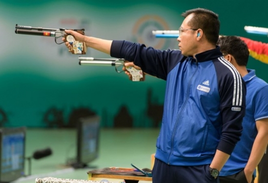 Xạ thủ Hoàng Xuân Vinh,Hoàng Xuân Vinh,50m súng ngắn bắn chậm,giải bắn súng thế giới 2017,bắn súng, xuân vinh, olympic 2016