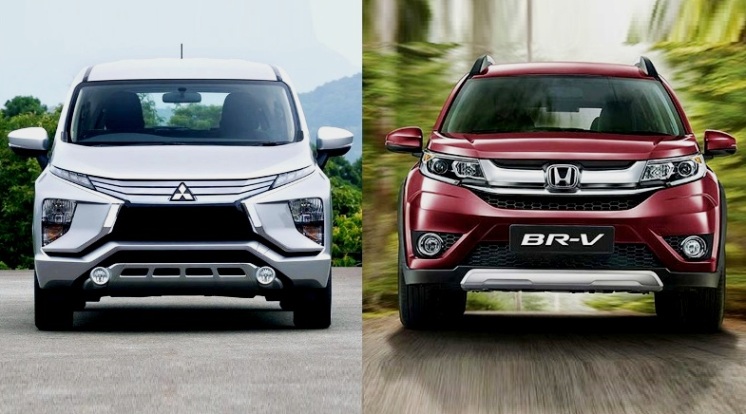 Ngoại thất Mitsubishi Xpander 2019 và Honda BR-V 2019