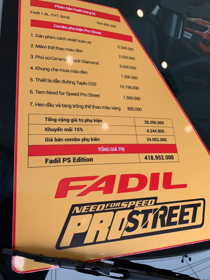 VinFast Fadil Need for Speed ProStreet 