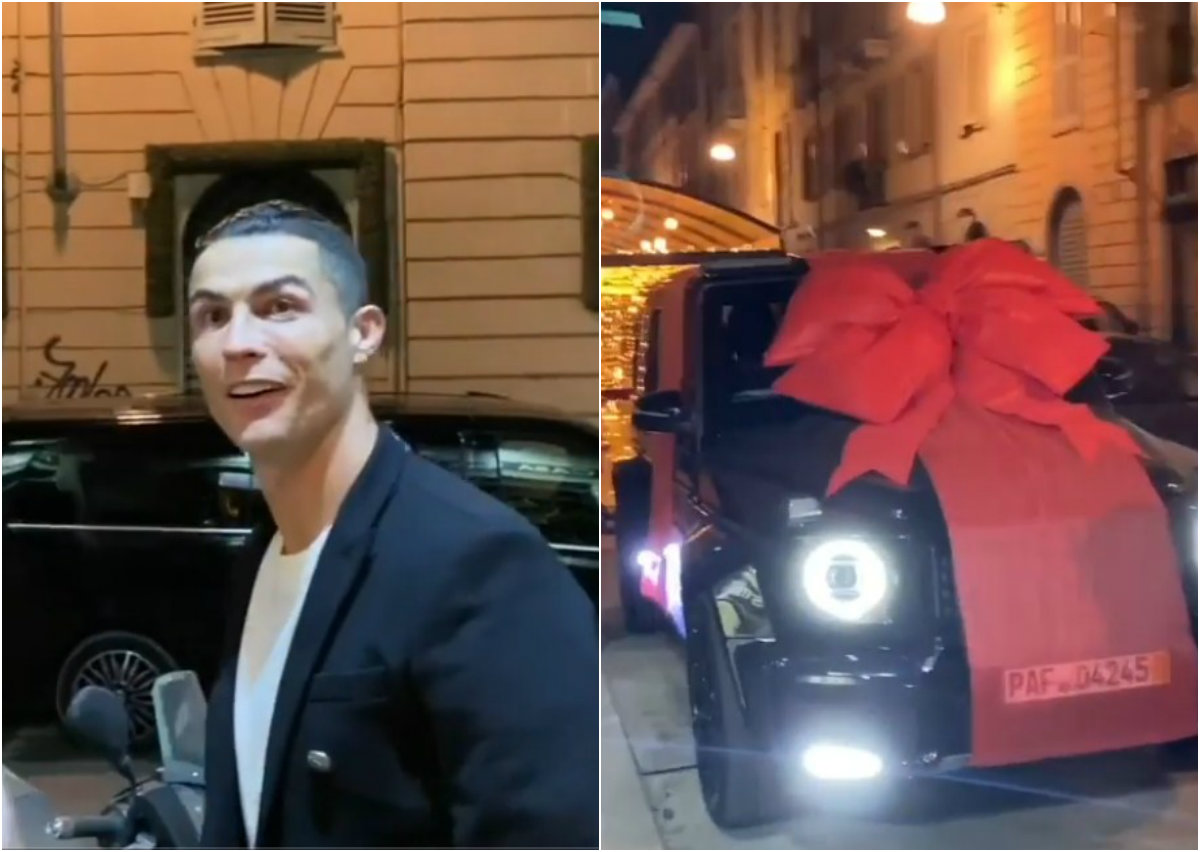 Ronaldo duoc ban gai tang xe
