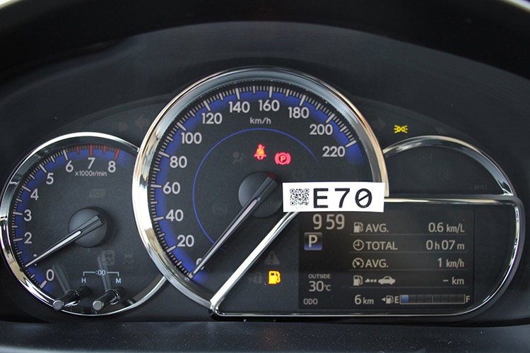 Cụm đồng hồ trên xe Toyota Vios G 2020