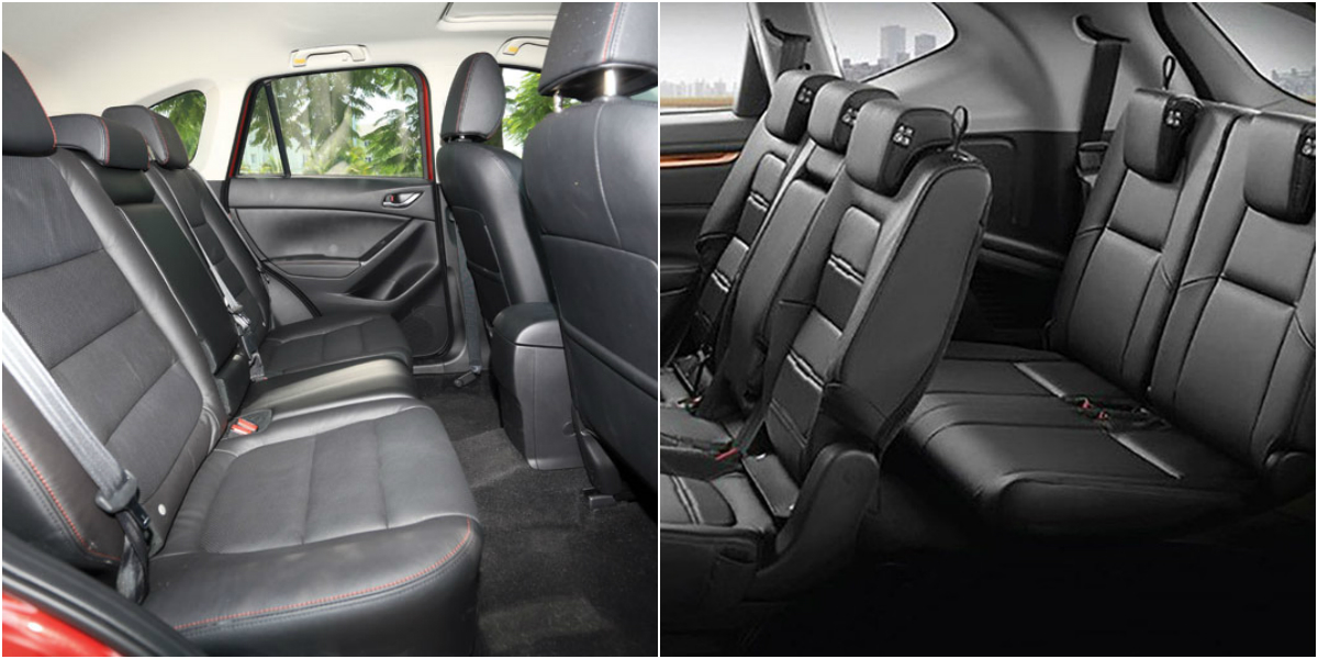 Ghế ngồi trên Honda CR-V và Mazda CX-5